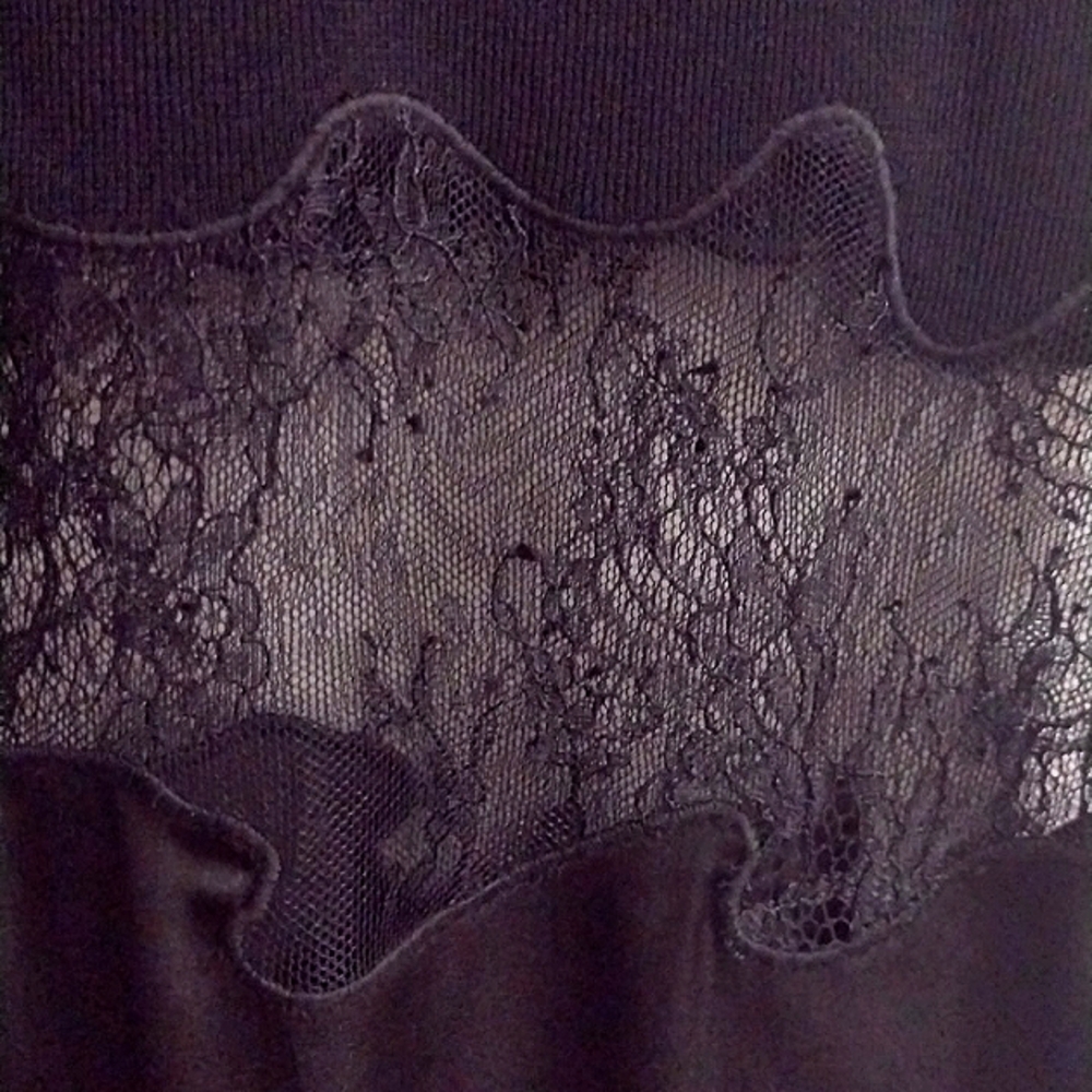 ZARA Sultry Silk Slip Lace Art Deco Flapper Dress NWT - Picture 10 of 13